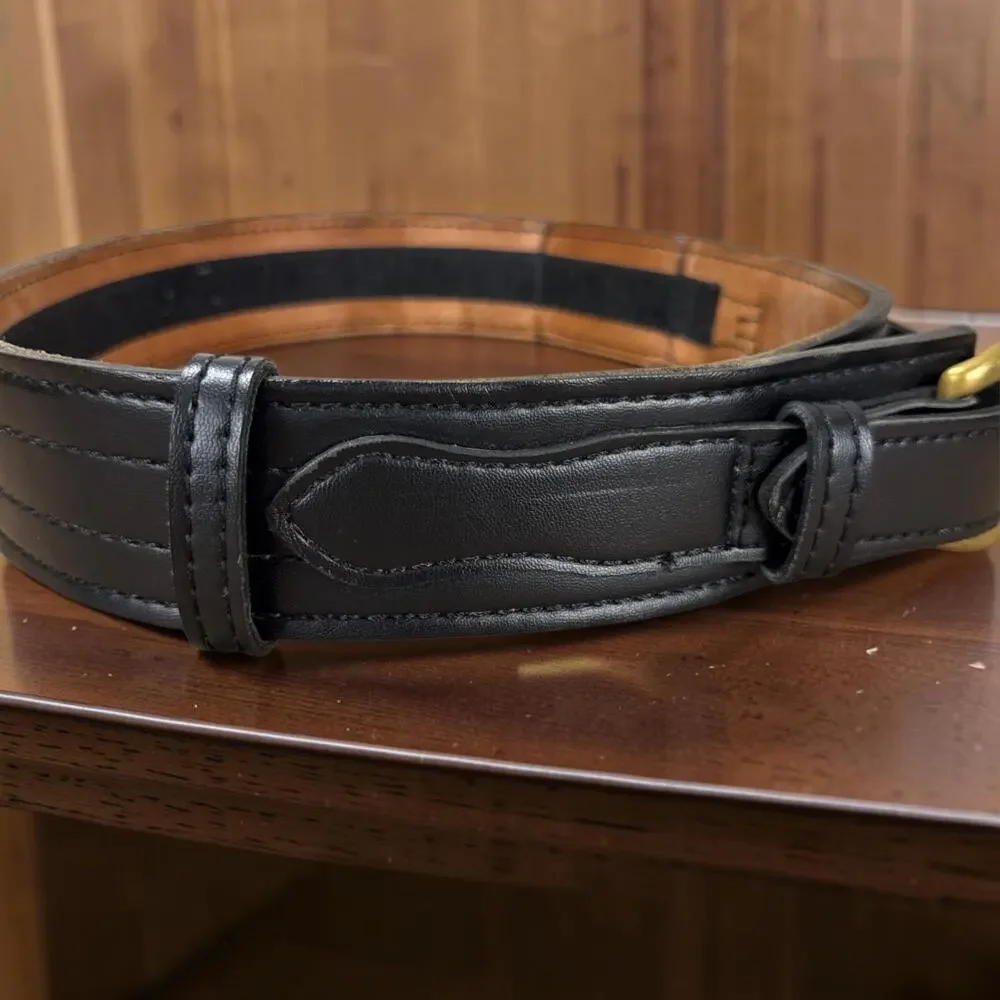 Safariland 146V Border Patrol Duty Belt Black Leather Brass Size 32 Gorpcore